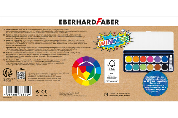 EBERHARD Malkasten Winner 578314 12 Farben – Bild 2