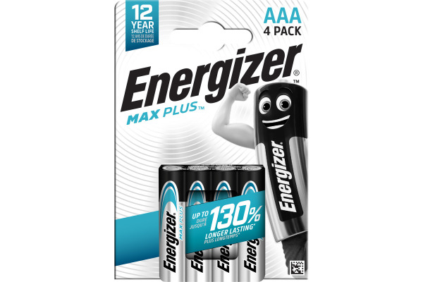 ENERGIZER Batterie Max Plus 1,5V E303320600 E92/AAA 4 Stück