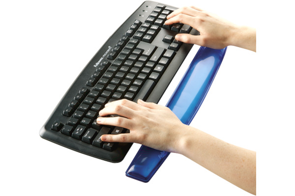 FELLOWES Handgelenkauflage Crystals 9113709 blau, für Tastatur, Gel – Bild 3