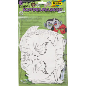 FOLIA Kindermasken Grusel 23239 6 Formen ass.