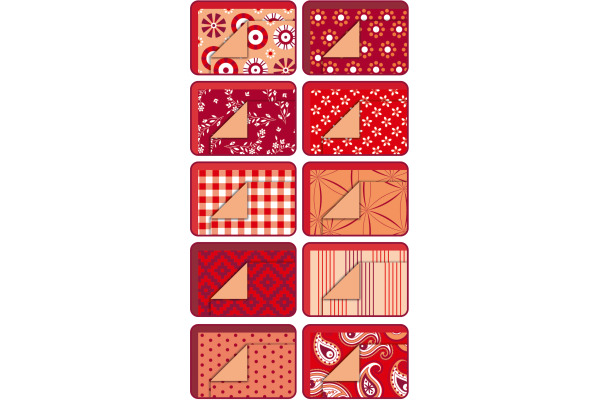 FOLIA Motivblock Basic 46249 rot, 30 Blatt – Bild 2