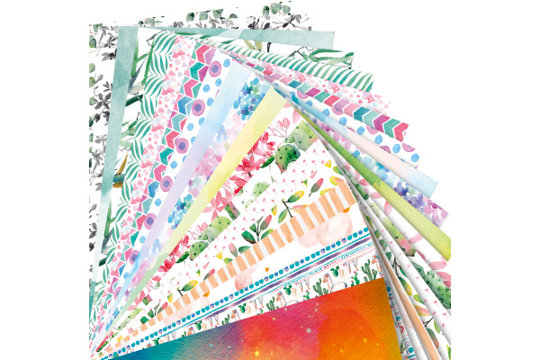 FOLIA Motivblock 48749 Aquarell, 20 Blatt – Bild 3