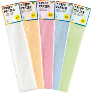 FOLIA Krepppapier 50x250 cm 8229127 Irisierend,10 Farben 10 Bogen
