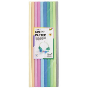 FOLIA Krepppapier 50x200 cm 82392 Trend, 10 Farben 10 Rollen