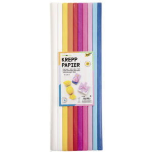 FOLIA Krepppapier 50x200 cm 82393 Mix, 10 Farben 10 Rollen