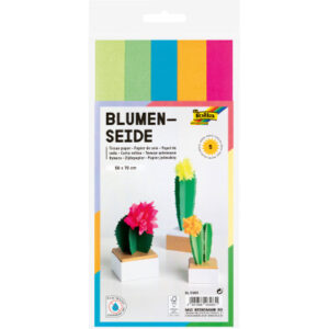 FOLIA     Blumenseide           50x70 cm 91099     Neon Mix               5 Bogen