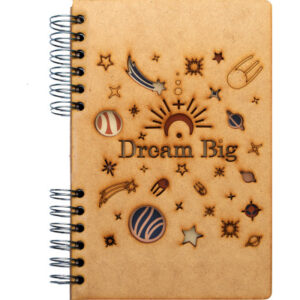 KOMONI Notizbuch Dream Big A5 47185742 braun, liniert 90 Blatt