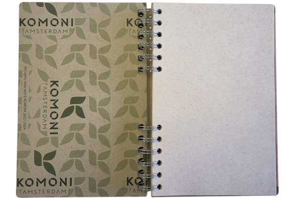 KOMONI Notizbuch Labyrinth A5 47185753 braun, blanco 90 Blatt – Bild 2