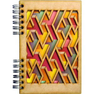 KOMONI Notizbuch Labyrinth A5 47185754 braun, liniert 90 Blatt