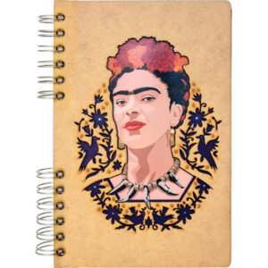 KOMONI Notizbuch Frida Kahlo A5 47240226 braun, blanco 90 Blatt