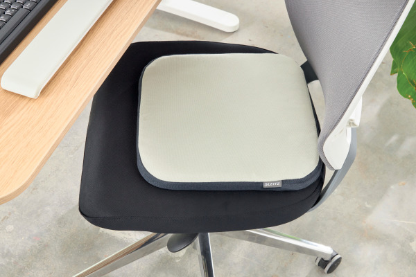 LEITZ Sitzkissen Ergo Active 654000-85 hellgrau mit Stoffbezug – Bild 2