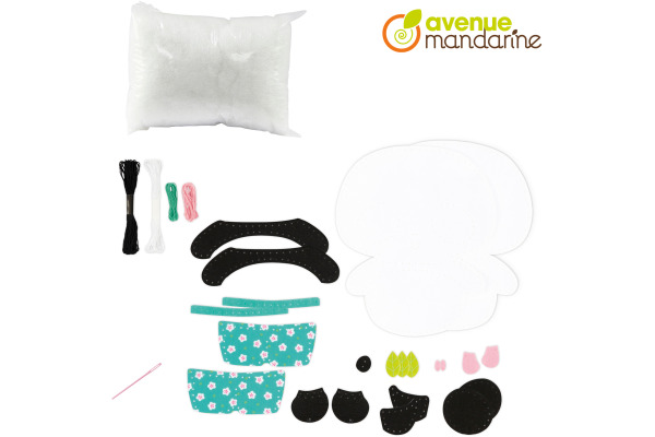 MANDARINE Bastelset KC110C Little Couz'In, Panda – Bild 3