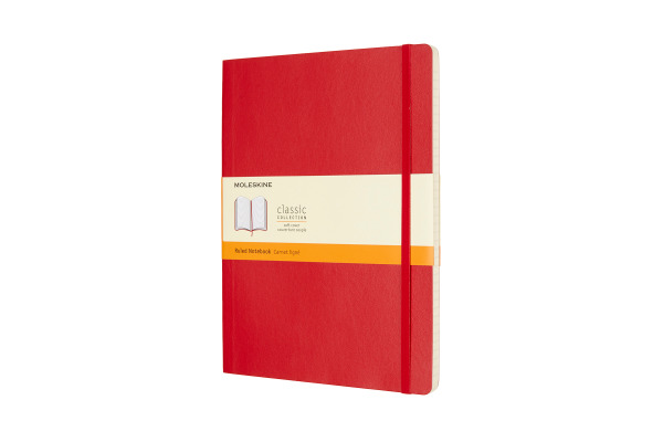 MOLESKINE Notizbuch Classic SC XL 002854672 scharl.rot, liniert 96 Blatt