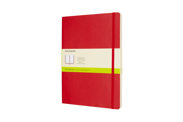 MOLESKINE Notizbuch Classic SC XL 002854696 scharl.rot, blanco 96 Blatt