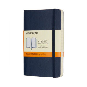 MOLESKINE Notizbuch Classic SC Pocket 002854719 saphir, liniert 96 Blatt