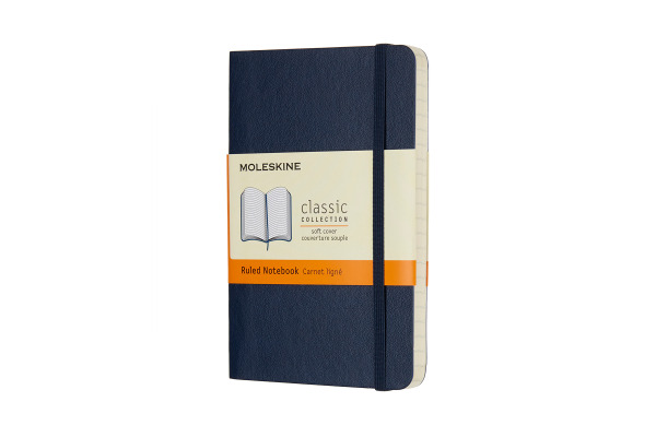 MOLESKINE Notizbuch Classic SC Pocket 002854719 saphir, liniert 96 Blatt