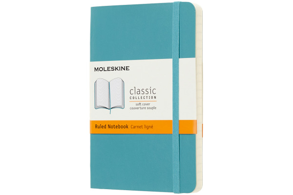 MOLESKINE Notizbuch Classic SC Pocket 341715468 liniert, SC, Riff Blau
