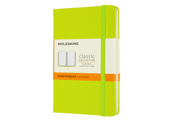 MOLESKINE Notizbuch Classic HC Pocket 420850857 liniert,limetten grün 96 Blatt