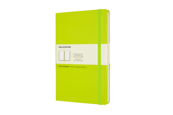 MOLESKINE Notizbuch Classic HC Large 420850888 limettengrün, blanco 104 Blatt