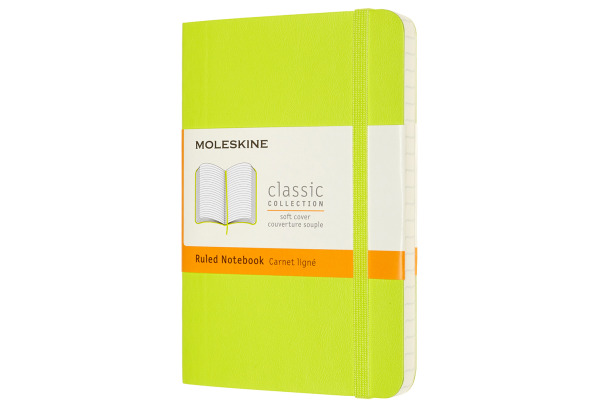 MOLESKINE Notizbuch Classic SC Pocket 420850970 liniert,limetten grün,192 S.
