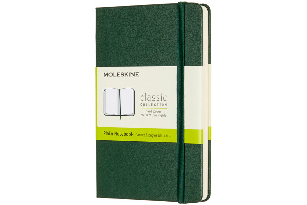 MOLESKINE Notizbuch Classic HC Pocket 647629032 blanko, myrtengrün, 96 Blatt