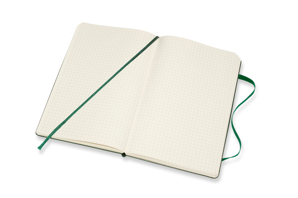 MOLESKINE Notizbuch Classic HC Large 647629087 grün, kariert 5mm 120 Blatt – Bild 4
