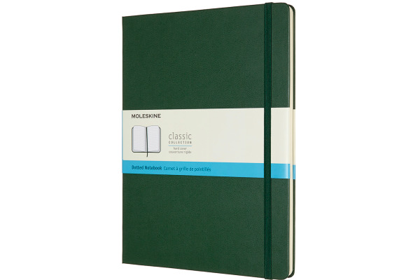 MOLESKINE Notizbuch Classic HC XL 647629131 myrtengrün, dots 96 Blatt