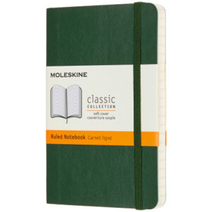 MOLESKINE Notizbuch Classic SC Pocket 647629148 myrtengrün, liniert 96 Blatt