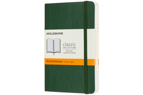 MOLESKINE Notizbuch Classic SC Pocket 647629148 myrtengrün, liniert 96 Blatt