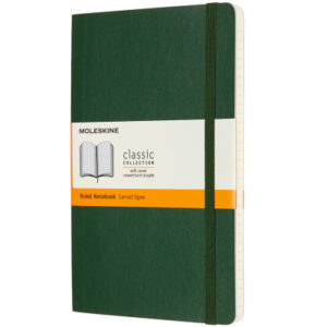 MOLESKINE Notizbuch Classic SC Large 853600011 myrtengrün, liniert 120 Blatt