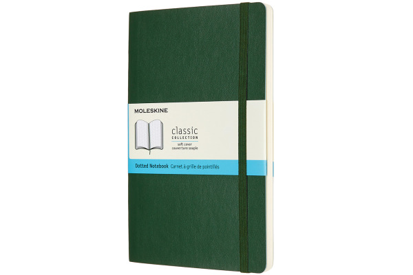 MOLESKINE Notizbuch Classic SC Large 853600042 myrtengrün, dots 120 Blatt