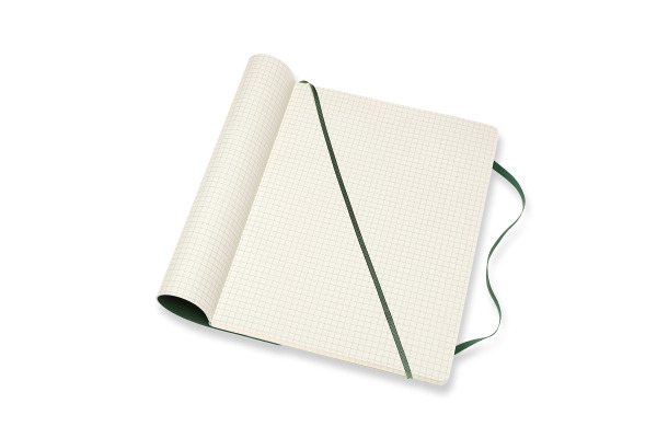 MOLESKINE Notizbuch Classic SC XL 853600073 grün, kariert 5mm 96 Blatt – Bild 3