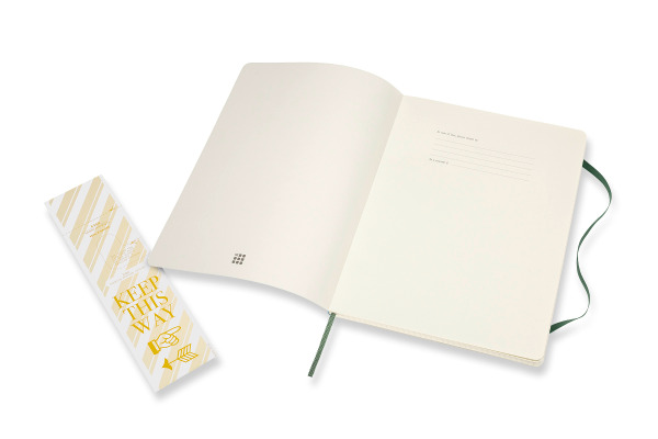 MOLESKINE Notizbuch Classic SC XL 853600073 grün, kariert 5mm 96 Blatt – Bild 4