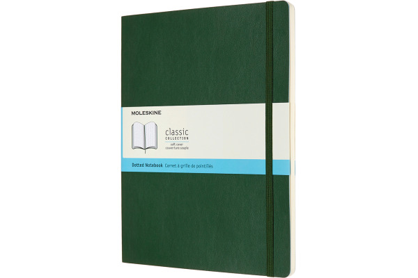 MOLESKINE Notizbuch Classic SC XL 853600080 myrtengrün, dots 96 Blatt