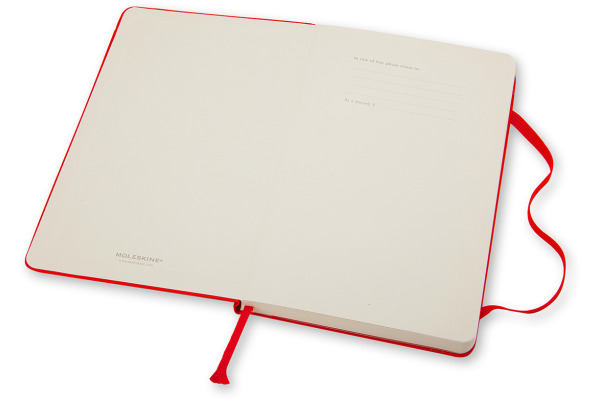 MOLESKINE Notizbuch Classic HC Pocket 862930000 rot, liniert 96 Blatt – Bild 4