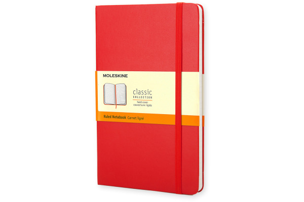 MOLESKINE Notizbuch Classic HC Pocket 862930000 rot, liniert 96 Blatt