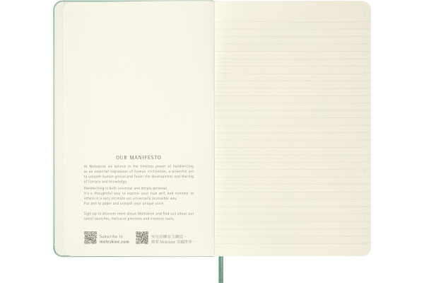 MOLESKINE Notizbuch Classic HC A5 999279080 salbeigrün, liniert 120 Blatt – Bild 3