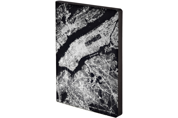 NUUNA Notizbuch GRAPHIC L A5 350053634 FLIGHT NYC ,dots 176 Blatt