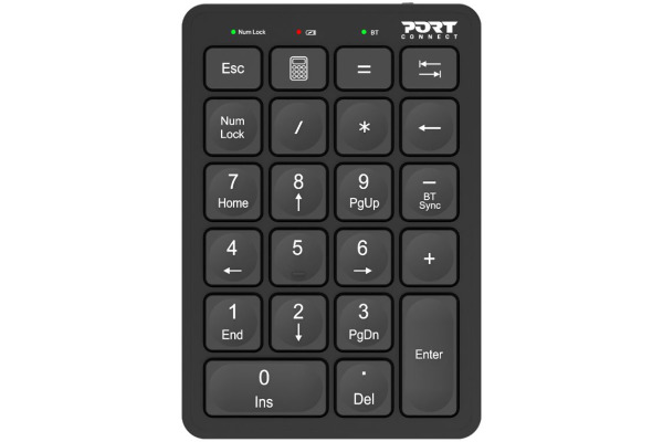 PORT BT Rechargeable Keypad 900802 USB-C, Windows&macOS