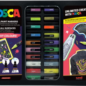 POSCA Marker Groovy Colors PC-TIN20M Metallbox 20 Stück