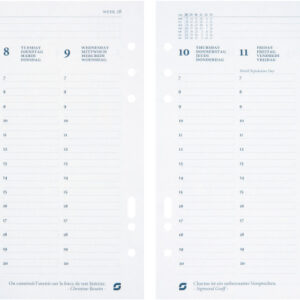SUCCES Agenda A5 2027 847207000 1W/2S Ersatzkal. 14.8x21cm