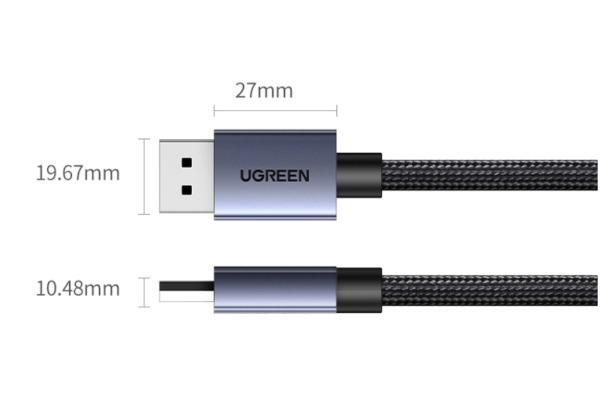 UGREEN Cable DisplayPort 8K 45039 5m, Space Grey – Bild 3