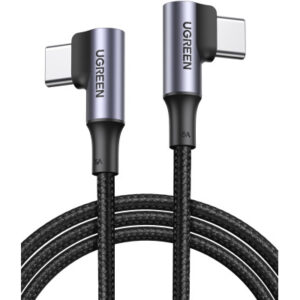 UGREEN USB-C to USB-C male Cable 70696 double Right Angle plug, 1m