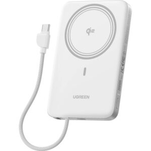 UGREEN MagFlow Air PB,10000mAh,30W 75983B Qi2, Wireless,White