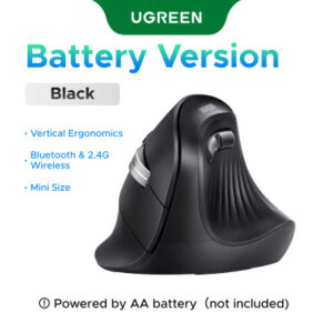 UGREEN Mouse Multi-mode Vertical 85765 Wireless, Black