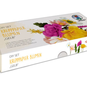 URSUS DIY Set Krepppapier Blumen 27030001F gelb