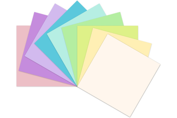 URSUS Faltblätter Origami 20×20cm 3155199 Pastell-Farben ass. 100 Blatt – Bild 2