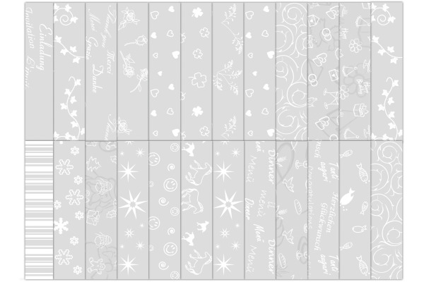 URSUS Transparentpapier A4 51194699 White Line ass. 24 Blatt – Bild 2