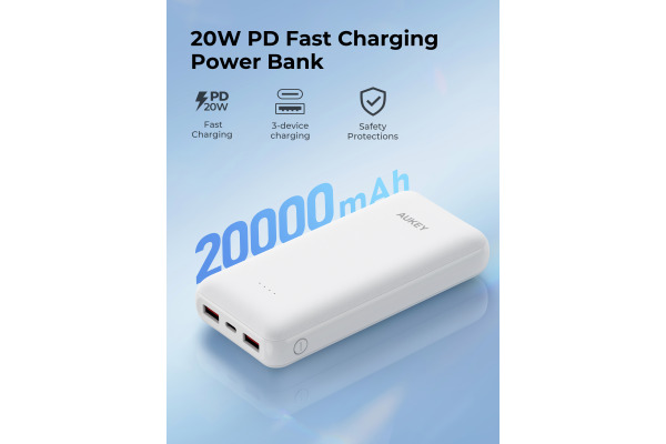 AUKEY Basix Max Powerbank 20000mAh PB-Y104 White – Bild 3