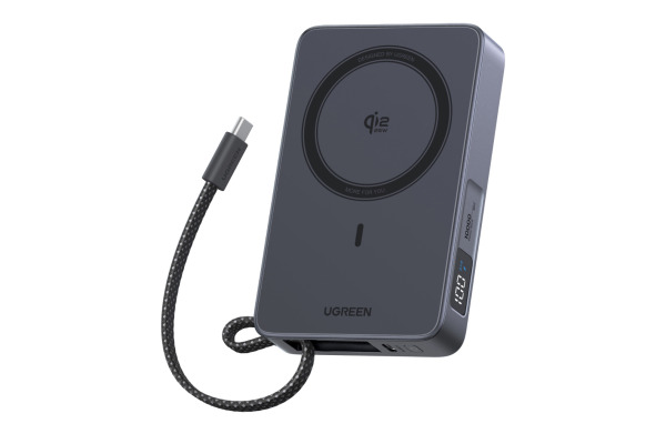 UGREEN Magnetic PB 10000mAh 85956B Wireless, Qi2.2 25W, Grey – Bild 2